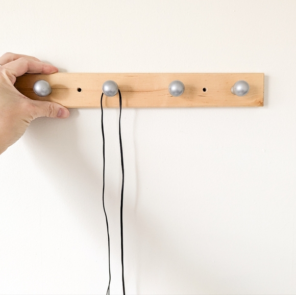 SET of 4 Ikea FLANG Wooden Wall Hangers - Picture 4 of 11